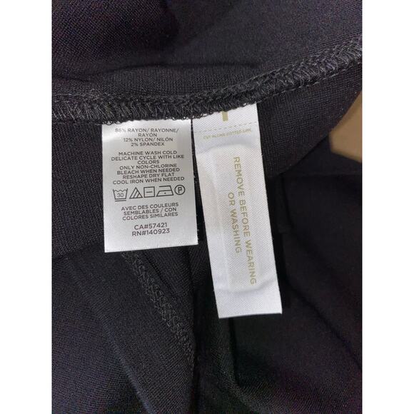 NWT $80 LOFT Black Back Zipper Sleeveless Dress with Belt size 6 - Picture 9 of 9